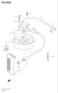 00252F-210001 (2012) 2.5hp P01-Gen. Export 1 (DF2.5) DF2.5 drawing MAGNETO