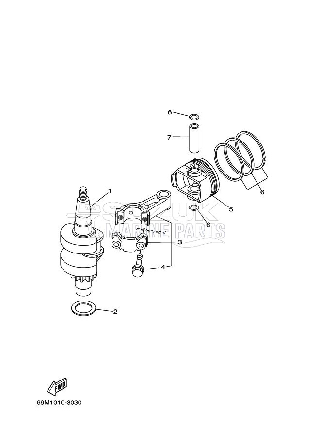 CRANKSHAFT--PISTON