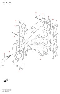 DF140A From 14003F-910001 (E11 E40)  2019 drawing INTAKE MANIFOLD