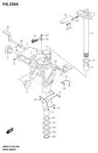 DF50AVT From 05004F-440001 (E03)  2024 drawing SWIVEL BRACKET (DF40A,DF50A)