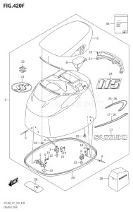 11503Z-810001 (2018) 115hp E11 E40-Gen. Export 1-and 2 (DF115AZ) DF115AZ drawing ENGINE COVER (DF115AST)