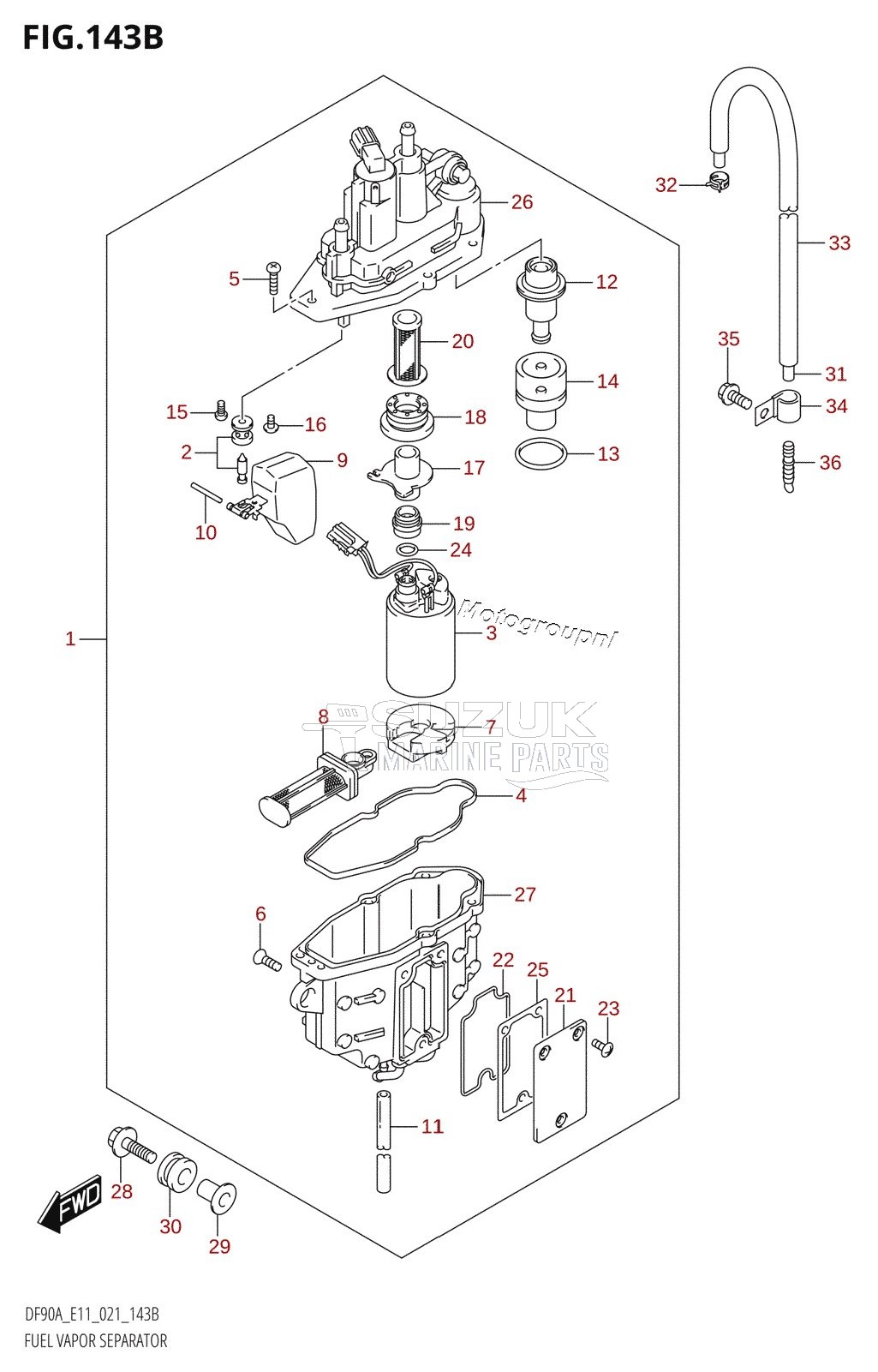 FUEL VAPOR SEPARATOR (E40)