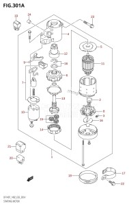 DF140Z From 14001Z-251001 (E03)  2002 drawing STARTING MOTOR