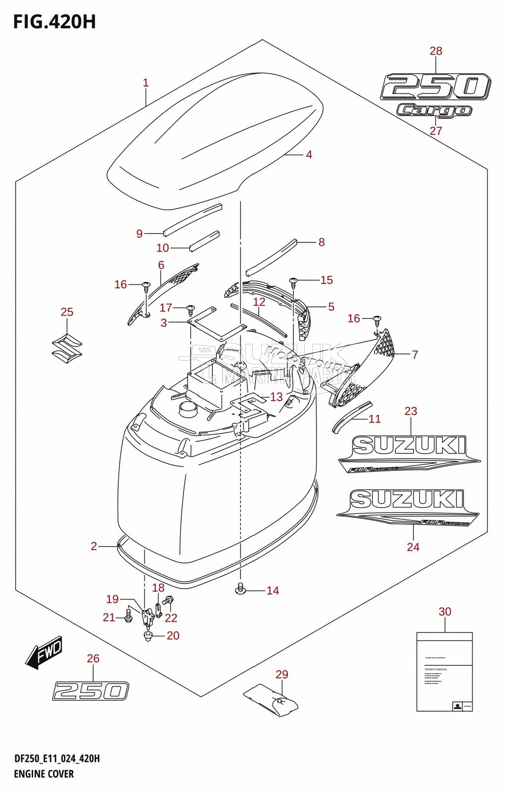 ENGINE COVER (DF250T,DF250Z)