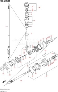 17502Z-110001 (2011) 175hp E01-Gen. Export 1 (DF175Z) DF175Z drawing TRANSMISSION (DF150Z,DF175Z)