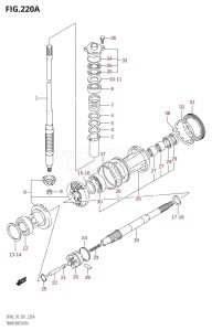 DF70 From 07001F-861001 (E01)  1998 drawing TRANSMISSION (W,X,Y)