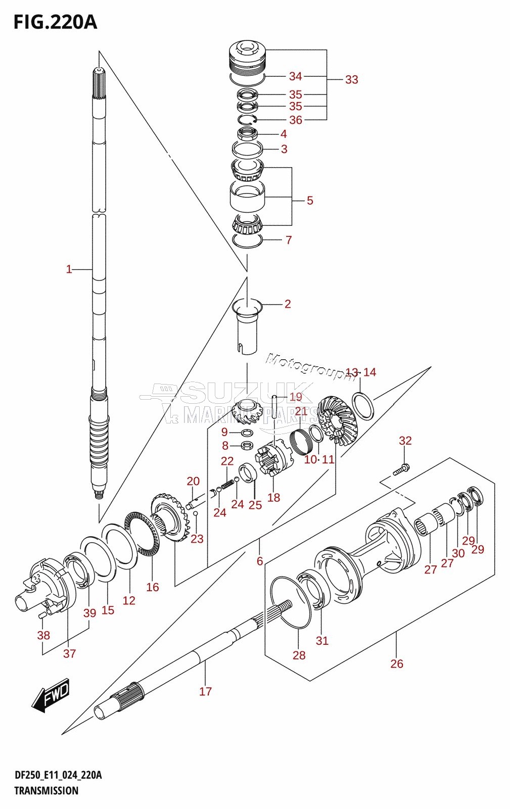 TRANSMISSION (DF200T)