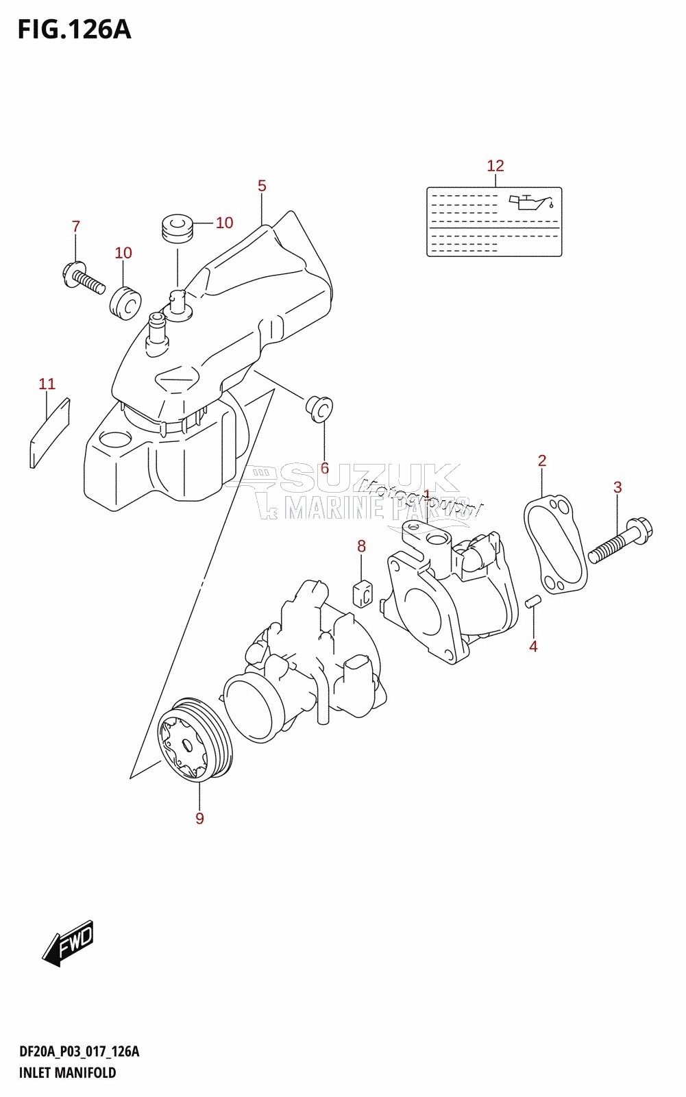 INLET MANIFOLD (DF9.9B:P03)