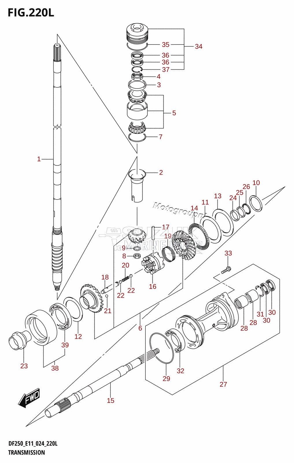 TRANSMISSION (DF250Z)