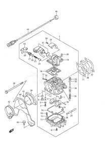 DF 25 V-Twin drawing Carburetor