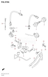 DF150 From 15002F-410001 (E01 E40)  2014 drawing SENSOR (DF150ZG:E01)