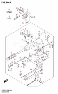 DF50A From 05003F-210001 (E01)  2012 drawing TILLER HANDLE (DF40AQH:E01)