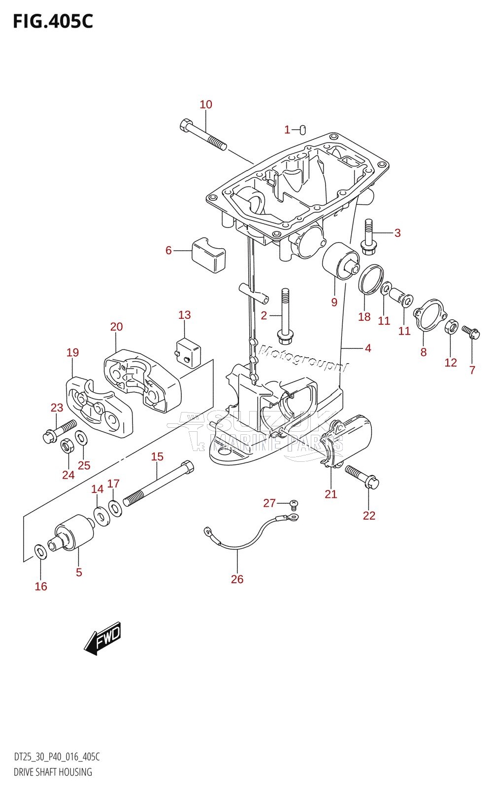 DRIVE SHAFT HOUSING (DT30R:P40)