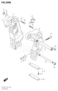 DF140A From 14003F-510001 (E40)  2015 drawing CLAMP BRACKET (DF115AT:E01)