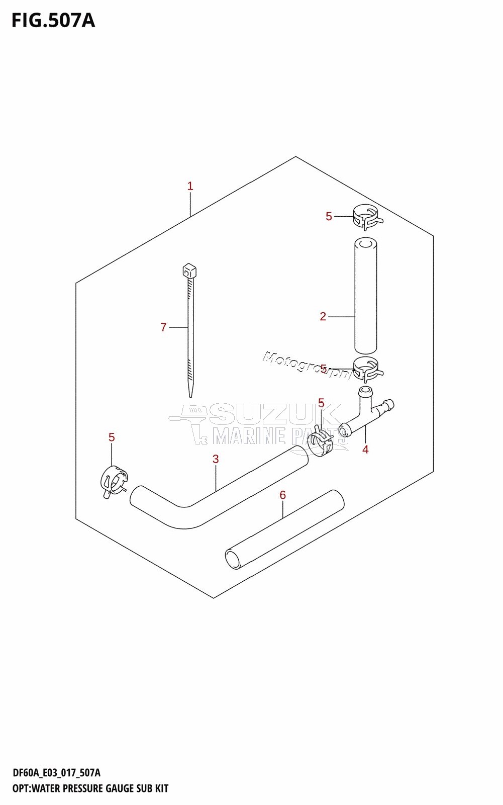 OPT:WATER PRESSURE GAUGE SUB KIT