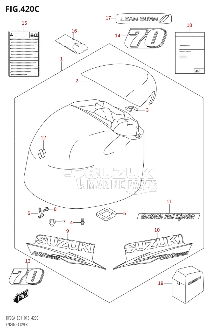 ENGINE COVER (DF70ATH:E01)