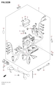 DF100A From 10003F-410001 (E01 E40)  2014 drawing HARNESS (DF100AT:E40)