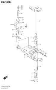 02002F-410001 (2014) 20hp P03-U.S.A (DF20A  DF20AR  DF20AT  DF20ATH) DF20A drawing SWIVEL BRACKET (DF9.9BTH:P03)