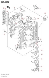 DF225T From 22503F-510001 (E03)  2015 drawing CYLINDER BLOCK (DF225T:E03)