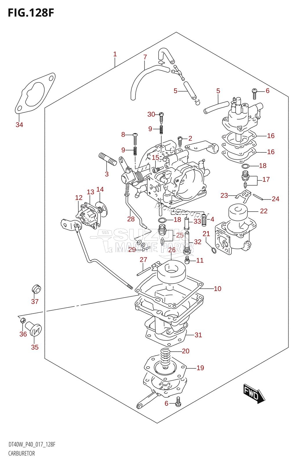 CARBURETOR (DT40WK:P40)