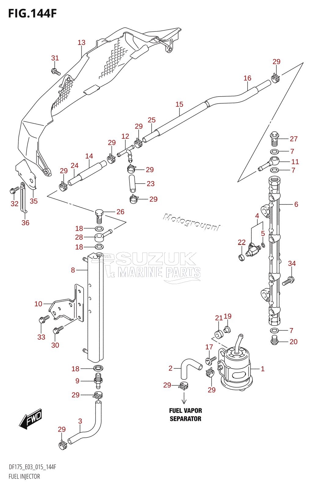 FUEL INJECTOR (DF175TG:E03)