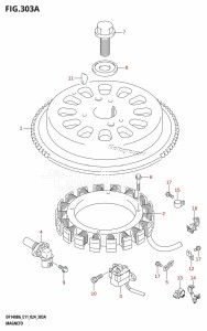 DF115BG From 11505F-440001 (E11 - E40)  2024 drawing MAGNETO