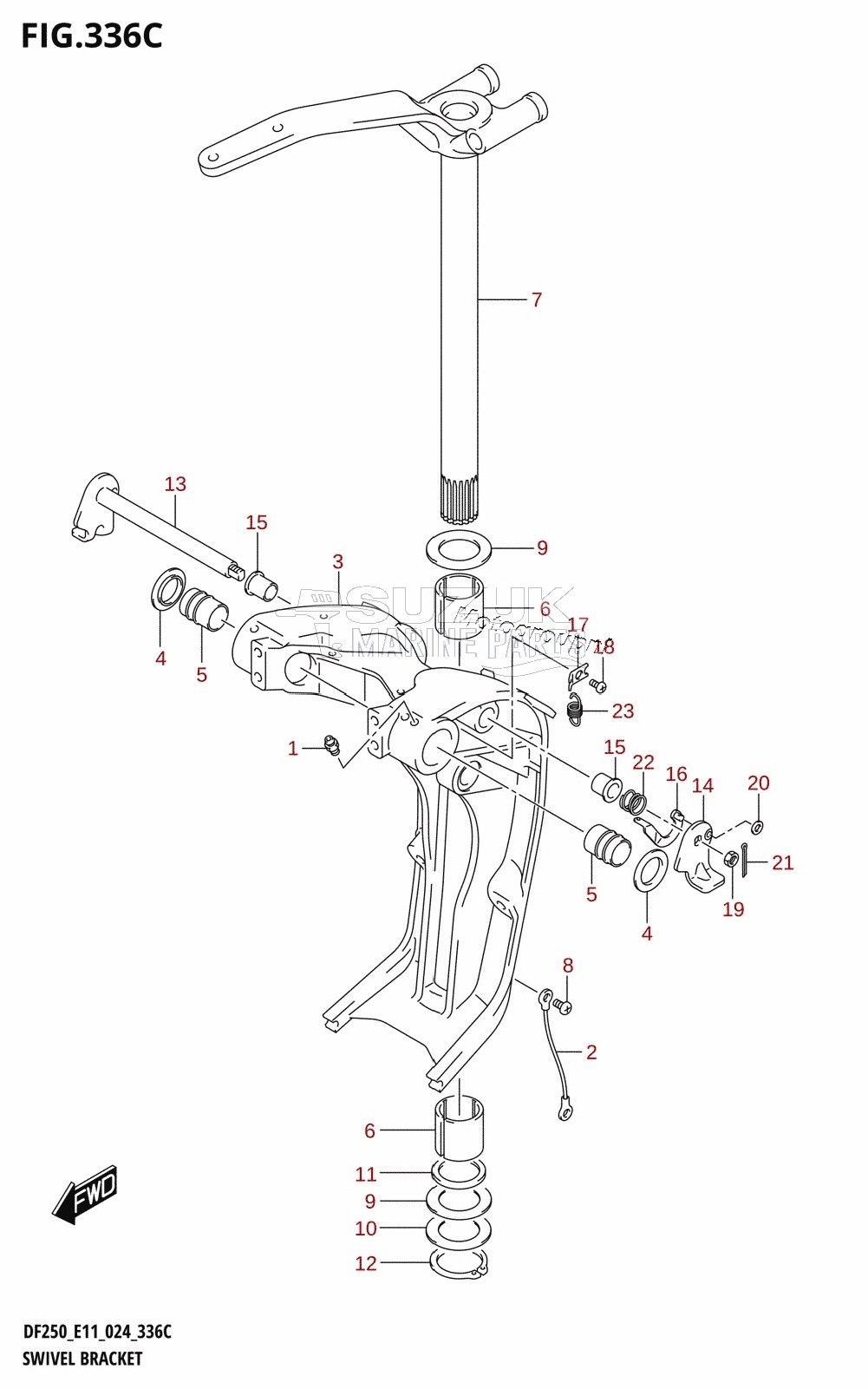 SWIVEL BRACKET (X-TRANSOM,XX-TRANSOM)