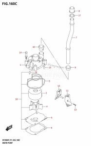 DF200AP From 20003P-440001 (E11 - E40)  2024 drawing WATER PUMP (E40)