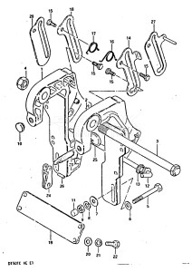 DT50 From 05003-401001 ()  1984 drawing CLAMP BRACKET