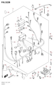 DF70A From 07003F-140001 (E11 E40)  2021 drawing HARNESS ((DF70A,DF70ATH,DF80A,DF90A,DF90ATH):021)