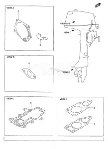 DT4 From 00402-581001 ()  1995 drawing OPTIONAL : GASKET SET (DT5Y)