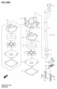 DF60A From 06002F-710001 (E01 E40)  2017 drawing WATER PUMP (DF60AVT:E40)