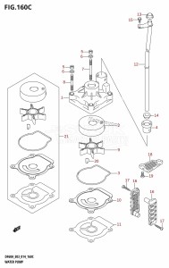 DF60A From 06003F-410001 (E03)  2014 drawing WATER PUMP (DF60A)