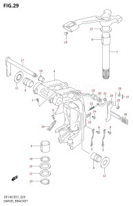 DF140 From 14001Z-780001 (E01 E40)  2007 drawing SWIVEL BRACKET