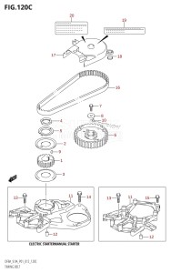 DF8A From 00801F-310001 (P01)  2013 drawing TIMING BELT (DF9.9A:P01)