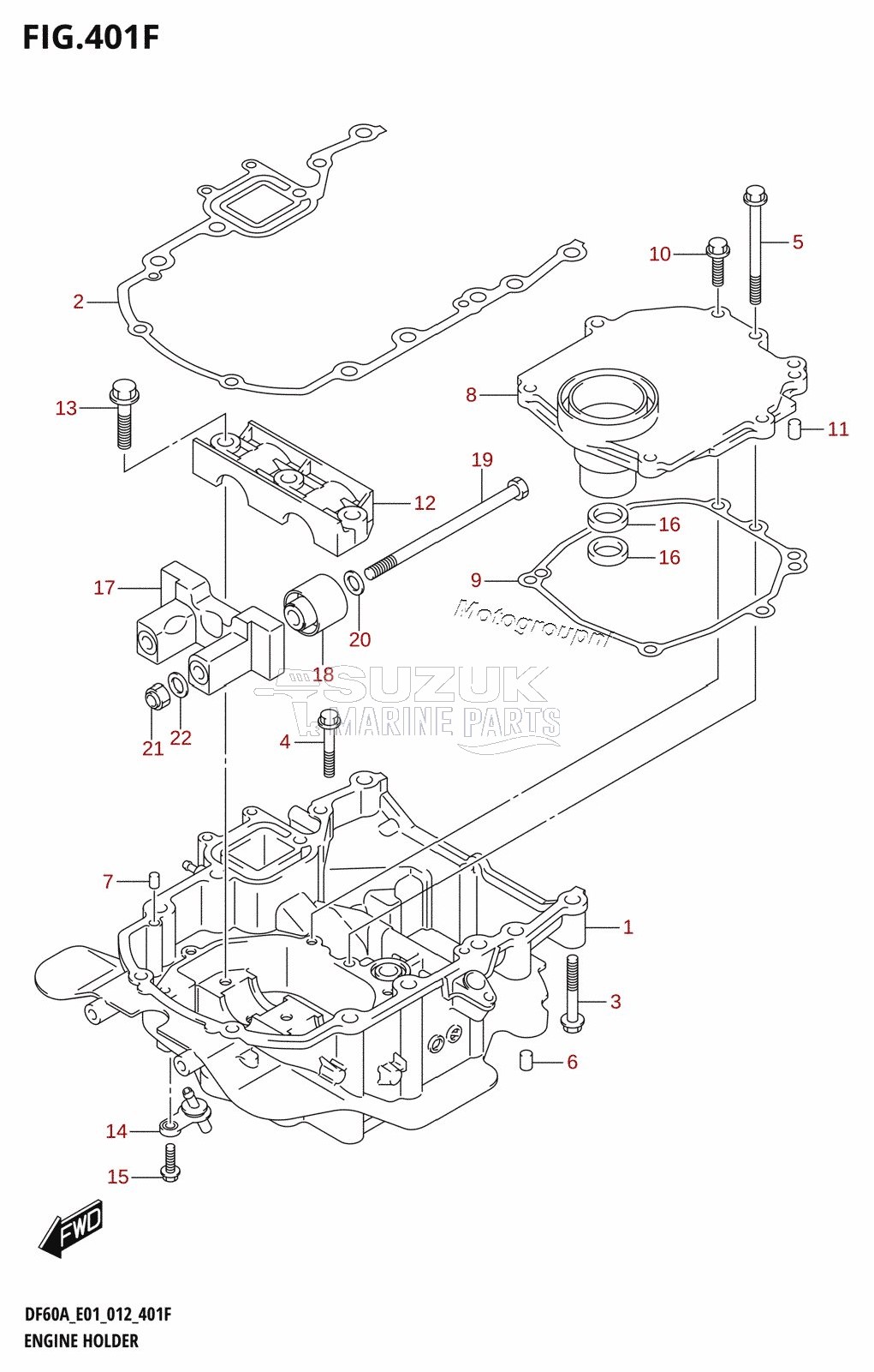 ENGINE HOLDER (DF60A:E01)