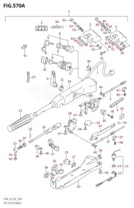 DF40 From 04001F-421001 (E03)  2004 drawing OPT:TILLER HANDLE