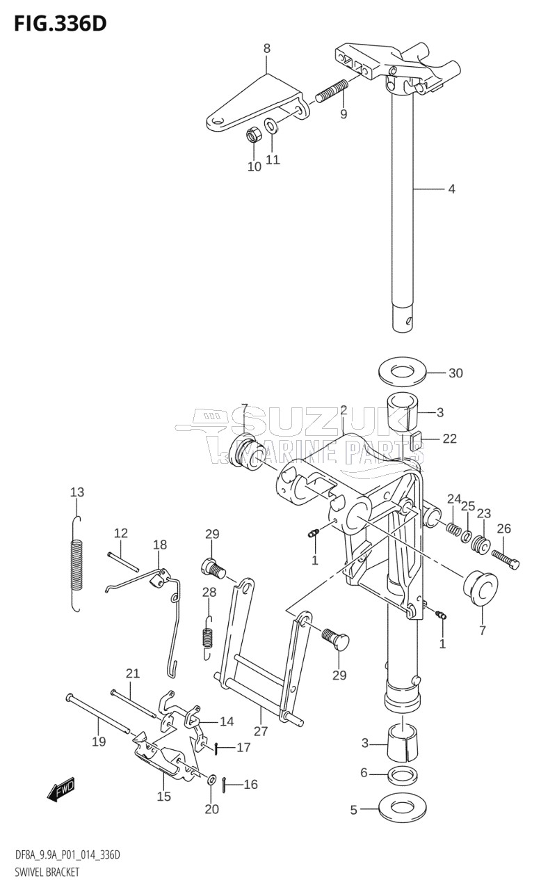 SWIVEL BRACKET (DF9.9AR:P01)