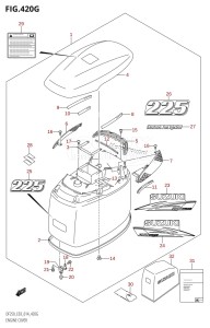 DF225Z From 22503Z-410001 (E03)  2014 drawing ENGINE COVER (DF225Z:E03)