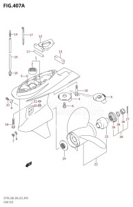 DF70A From 07003F-010001 (E03)  2010 drawing GEAR CASE