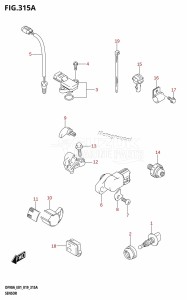 DF100B From 10004F-910001 (E01 E40)  2019 drawing SENSOR