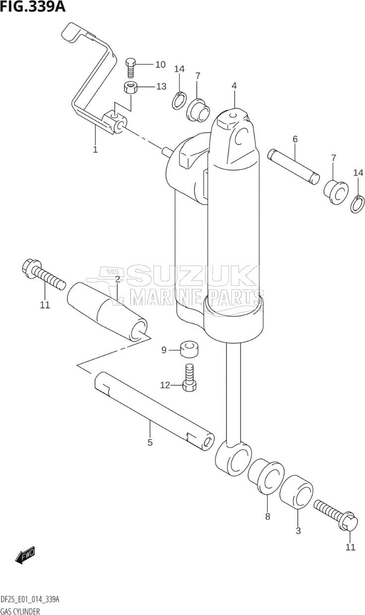 GAS CYLINDER (DF25Q:E01)