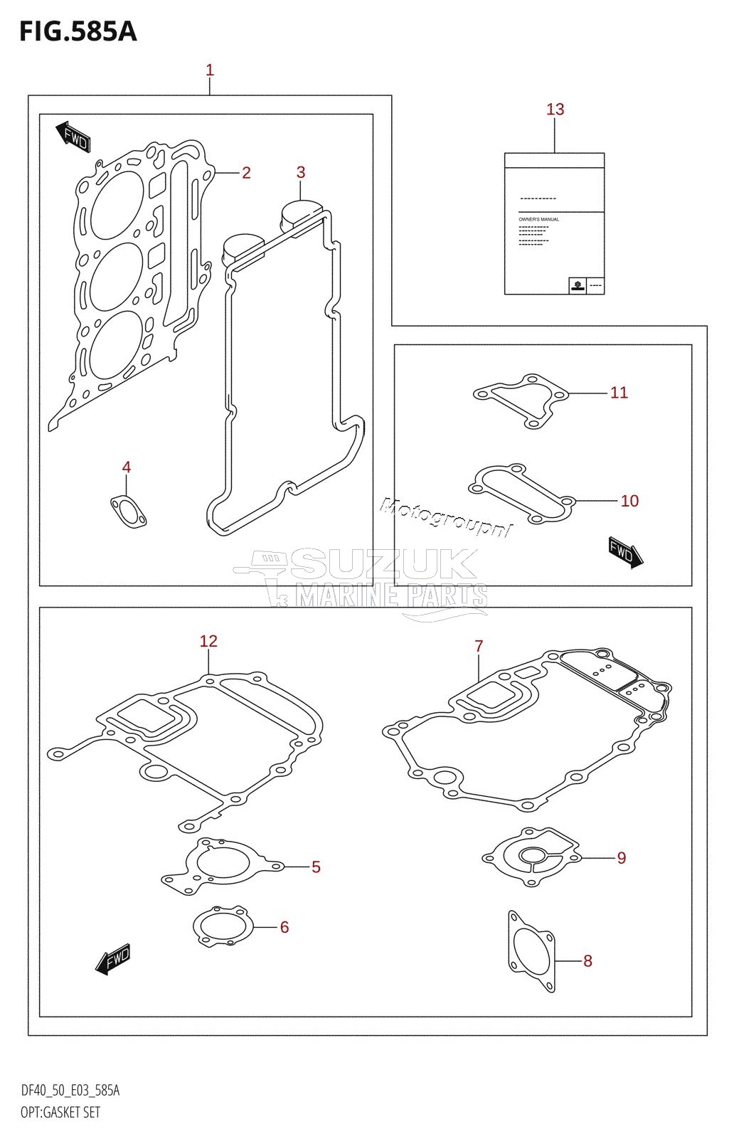 OPT:GASKET SET