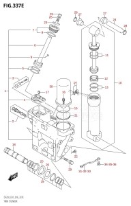 DF250Z From 25003Z-610001 (E40)  2016 drawing TRIM CYLINDER (DF225T:E01)