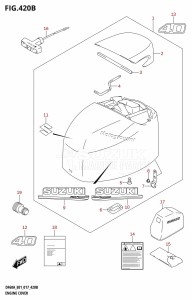 DF40A From 04003F-710001 (E01)  2017 drawing ENGINE COVER (DF40AQH:E01)