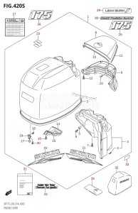 DF150Z From 15002Z-410001 (E03)  2014 drawing ENGINE COVER (DF175ZG:E03)