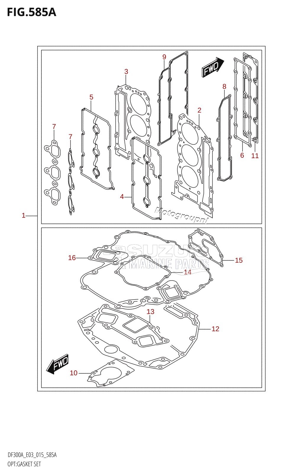 OPT:GASKET SET