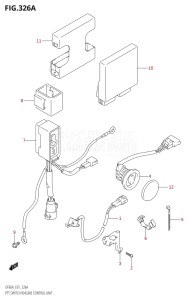 04003F-110001 (2011) 40hp E01-Gen. Export 1 (DF40AQH  DF40AT) DF40A drawing PTT SWITCH / ENGINE CONTROL UNIT