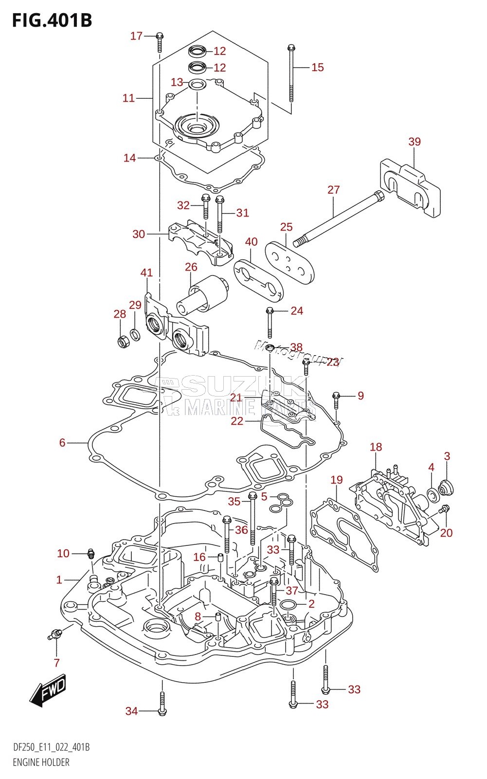 ENGINE HOLDER (DF250ST)