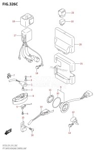 DF250Z From 25003Z-910001 (E40)  2019 drawing PTT SWITCH /​ ENGINE CONTROL UNIT (DF200Z)